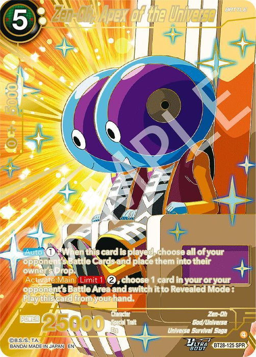 Zen-Oh, Apex of the Universe (SPR) (BT28-125) [Prismatic Clash] - for just $2.75! 