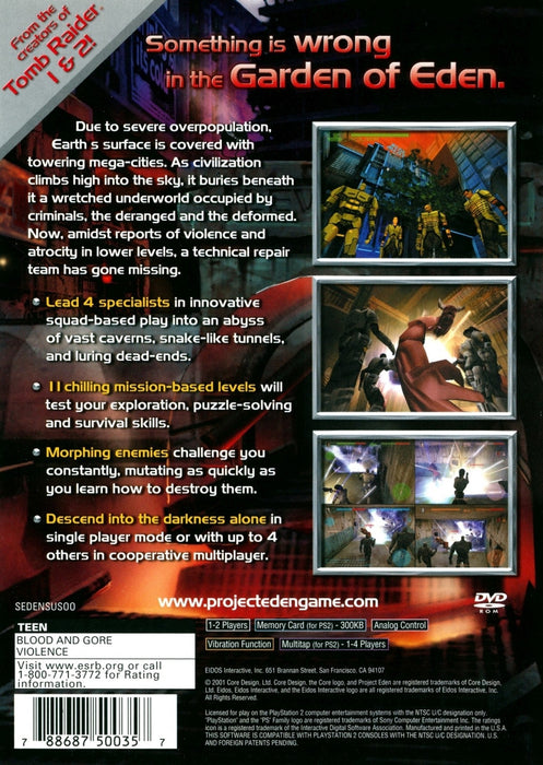 Project Eden — PlayStation 2 (PS2) - for just $0! 