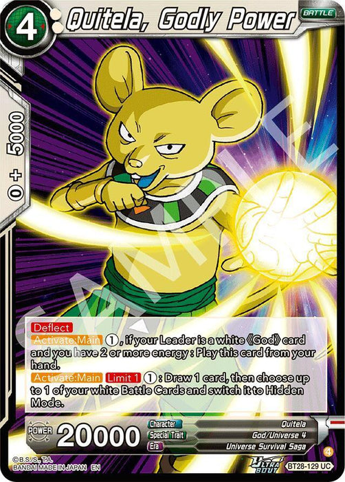 Quitela, Godly Power (BT28-129) [Prismatic Clash] - for just $0.20! 