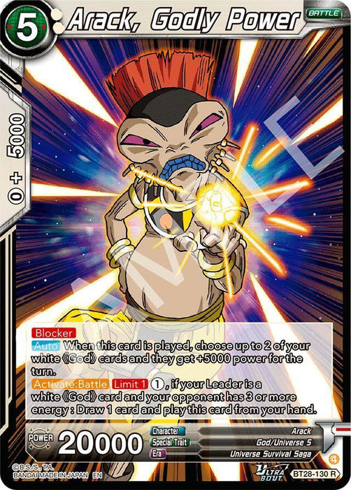 Arack, Godly Power (BT28-130) [Prismatic Clash] - for just $0.35! 