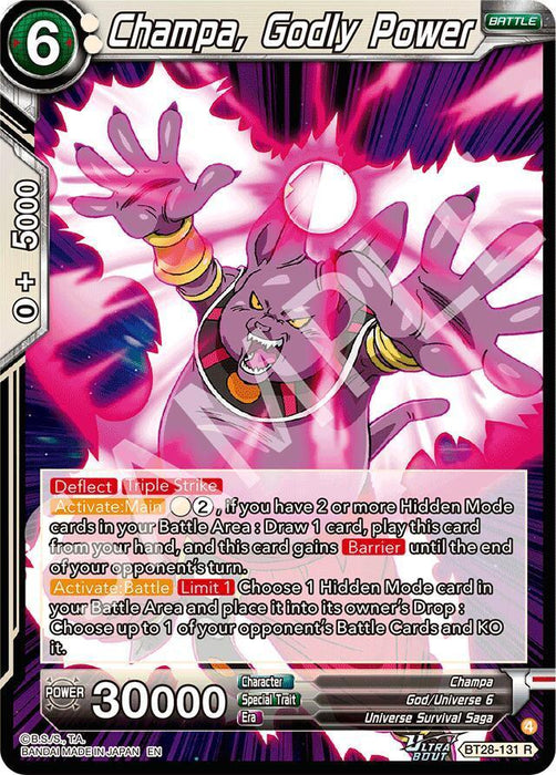 Champa, Godly Power (BT28-131) [Prismatic Clash] - for just $0.45! 