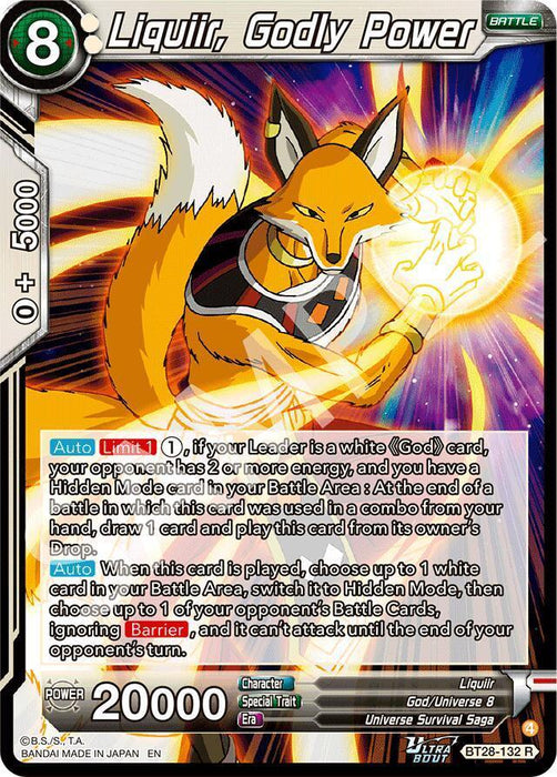 Liquiir, Godly Power (BT28-132) [Prismatic Clash] - for just $0.20! 