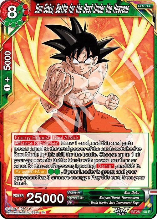 Son Goku, Battle for the Best Under the Heavens (BT28-140) [Prismatic Clash] - for just $0.25! 