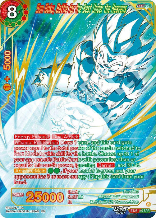 Son Goku, Battle for the Best Under the Heavens (SPR) (BT28-140) [Prismatic Clash] - for just $5.05! 