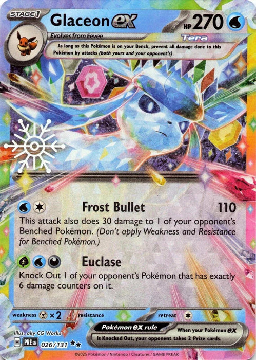 Glaceon ex (026/131) (Holiday Calendar) [Miscellaneous Cards] - for just $0.90! 