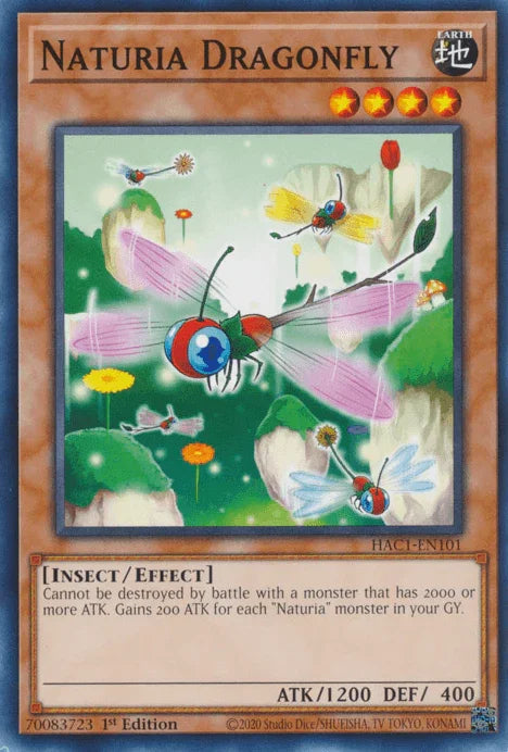 Naturia Dragonfly [HAC1-EN101] Common - for just $0.10! 