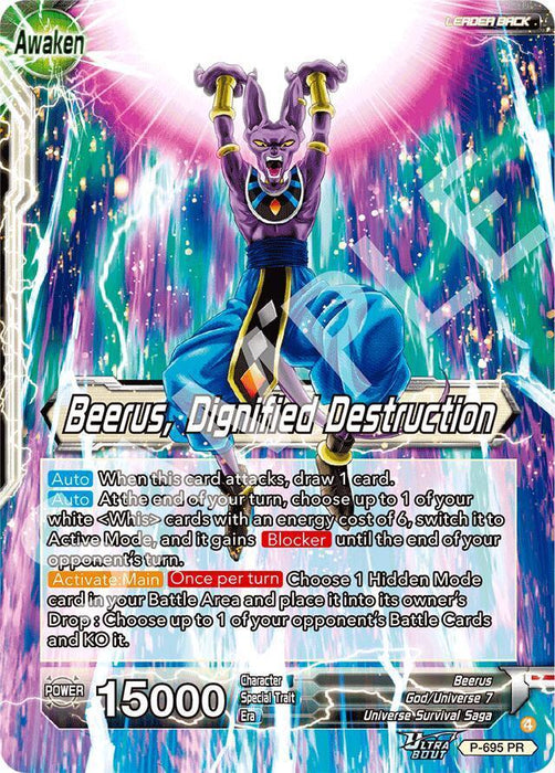 Beerus // Beerus, Dignified Destruction (P-695) [Promotion Cards] - for just $0.15! 