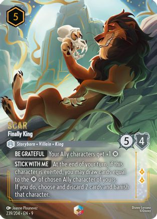 Scar - Finally King (Enchanted) (239/204) - Fabled Holofoil - for just $83.72! 