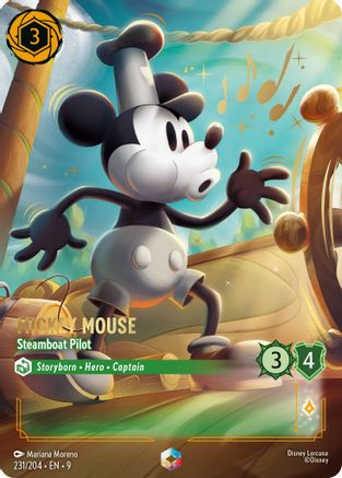 Mickey Mouse - Steamboat Pilot (Enchanted) (231/204) - Fabled Holofoil - for just $84.39! 