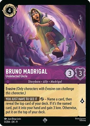 Bruno Madrigal - Undetected Uncle (0/204) - Fabled Cold Foil - for just $0.14! 