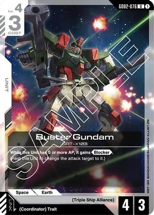 Buster Gundam (GD02-076) - Dual Impact - for just $0.04! 