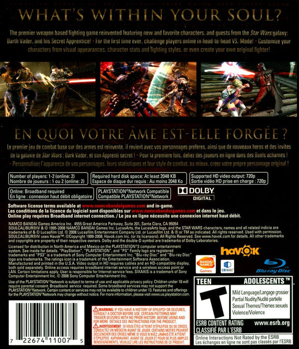 Soul Calibur IV – PlayStation 3 (PS3) - for just $9.99! 