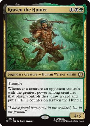 Kraven the Hunter (SPM-133) - Marvel's Spider-Man - for just $0.06! 