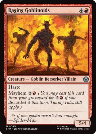Raging Goblinoids (SPM-085) - Marvel's Spider-Man Foil - for just $0.05! 