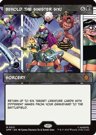 Behold the Sinister Six! (Showcase) (SPM-221) - Marvel's Spider-Man Foil - for just $1.28! 