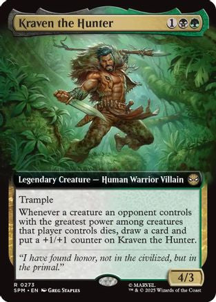 Kraven the Hunter (Extended Art) (SPM-273) - Marvel's Spider-Man Foil - for just $0.10! 