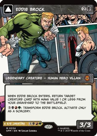 Eddie Brock (0224) (Borderless) (SPM-224) - Marvel's Spider-Man Foil - for just $1.75! 