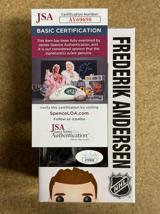 Frederik Andersen Signed NHL Toronto Maple Leafs Funko Pop! #30 Exclusive With JSA COA - for just $150! 