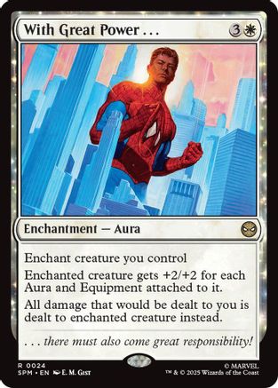 With Great Power... (SPM-024) - Marvel's Spider-Man Foil - for just $0.29! 