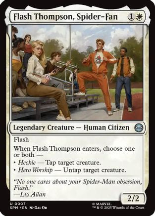 Flash Thompson, Spider-Fan (SPM-007) - Marvel's Spider-Man Foil - for just $0.04! 
