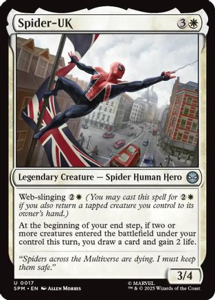 Spider-UK (SPM-017) - Marvel's Spider-Man Foil - for just $0.10! 