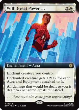 With Great Power... (Extended Art) (SPM-248) - Marvel's Spider-Man Foil - for just $0.23! 