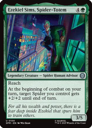 Ezekiel Sims, Spider-Totem (SPM-100) - Marvel's Spider-Man Foil - for just $0.06! 