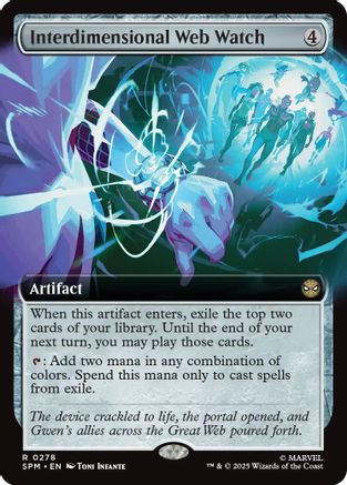 Interdimensional Web Watch (Extended Art) (SPM-278) - Marvel's Spider-Man Foil - for just $0.16! 