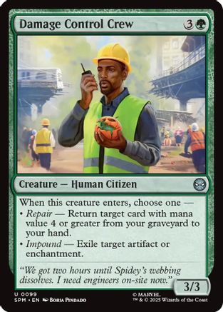 Damage Control Crew (SPM-099) - Marvel's Spider-Man Foil - for just $0.07! 