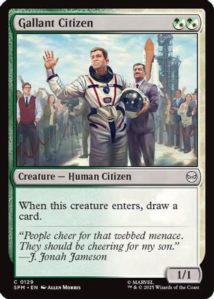 Gallant Citizen (SPM-129) - Marvel's Spider-Man Foil - for just $0.02! 