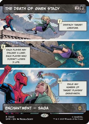 The Death of Gwen Stacy (Borderless) (SPM-223) - Marvel's Spider-Man - for just $0.17! 
