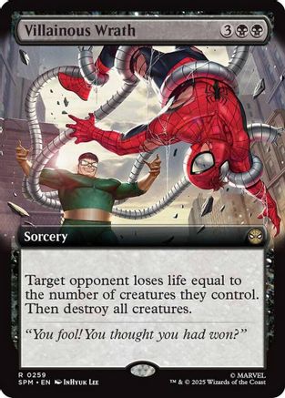 Villainous Wrath (Extended Art) (SPM-259) - Marvel's Spider-Man Foil - for just $0.53! 