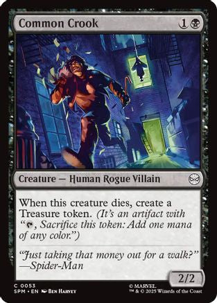 Common Crook (SPM-053) - Marvel's Spider-Man Foil - for just $0.03! 