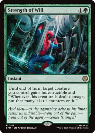 Strength of Will (SPM-118) - Marvel's Spider-Man Foil - for just $0.30! 