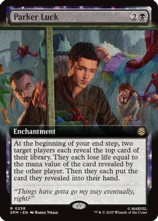 Parker Luck (Extended Art) (SPM-258) - Marvel's Spider-Man Foil - for just $0.11! 