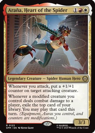 Araña, Heart of the Spider (SPM-123) - Marvel's Spider-Man Foil - for just $0.15! 