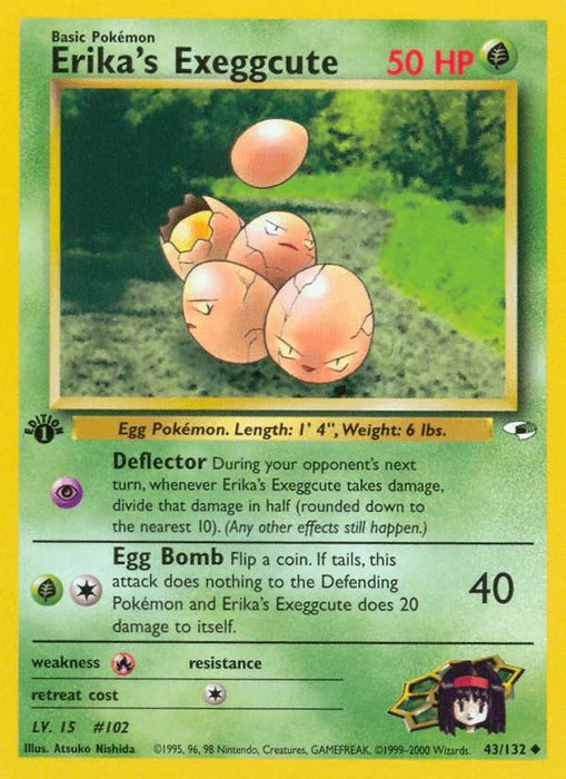 Erika's Exeggcute (43/132) [Gym Heroes 1st Edition] - for just $0.95! 
