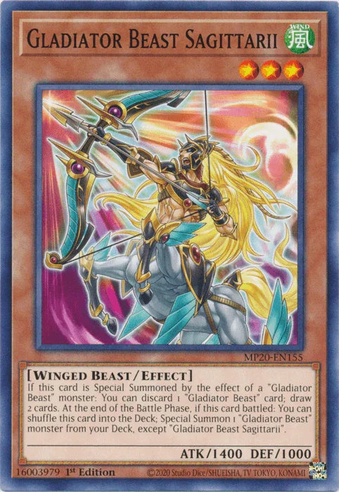 Gladiator Beast Sagittarii [MP20-EN155] Common - for just $0.10! 