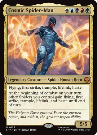 Cosmic Spider-Man (SPM-127) - Marvel's Spider-Man Foil - for just $0.81! 