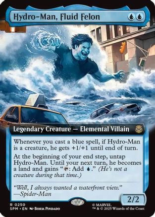 Hydro-Man, Fluid Felon (Extended Art) (SPM-250) - Marvel's Spider-Man Foil - for just $0.14! 