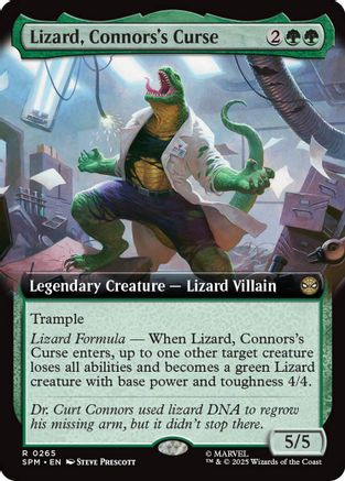 Lizard, Connors's Curse (Extended Art) (SPM-265) - Marvel's Spider-Man Foil - for just $0.15! 
