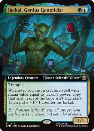 Jackal, Genius Geneticist (Extended Art) (SPM-272) - Marvel's Spider-Man Foil - for just $0.13! 