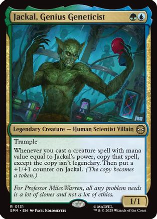Jackal, Genius Geneticist (SPM-131) - Marvel's Spider-Man Foil - for just $0.13! 