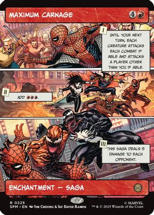 Maximum Carnage (Borderless) (SPM-225) - Marvel's Spider-Man Foil - for just $0.67! 