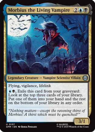 Morbius the Living Vampire (SPM-137) - Marvel's Spider-Man Foil - for just $0.10! 