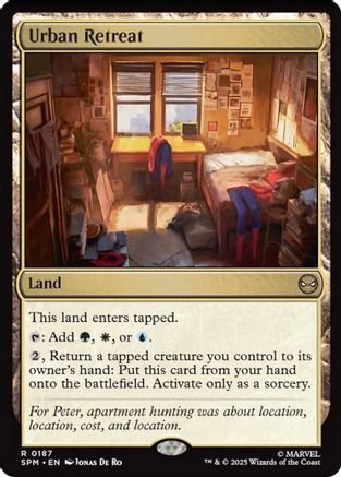Urban Retreat (SPM-187) - Marvel's Spider-Man Foil - for just $0.25! 