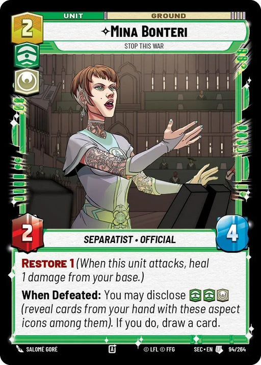 Mina Bonteri - Stop This War (94/264) (94/264) [Secrets of Power] - for just $0.10! 