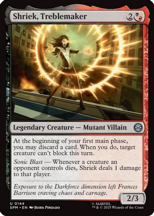 Shriek, Treblemaker (SPM-144) - Marvel's Spider-Man - for just $0.02! 
