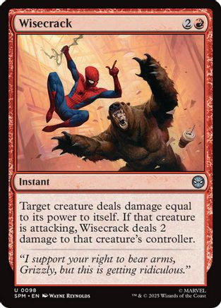 Wisecrack (SPM-098) - Marvel's Spider-Man Foil - for just $0.04! 