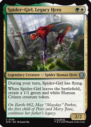 Spider-Girl, Legacy Hero (SPM-149) - Marvel's Spider-Man Foil - for just $0.05! 